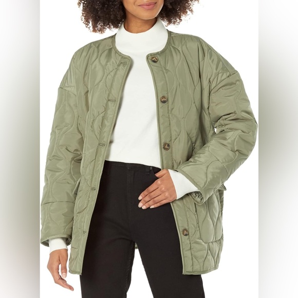 The Drop Jackets & Blazers - The Drop Quilted Barn Jacket – Sage Green | Size L